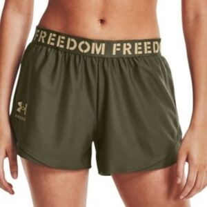 NWT Under Armour Women’s Freedom Play Up Shorts - Marine OD Green - Small